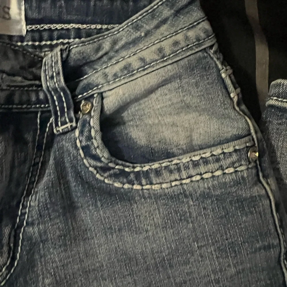 Embellished Blue Denim‎ Jeans